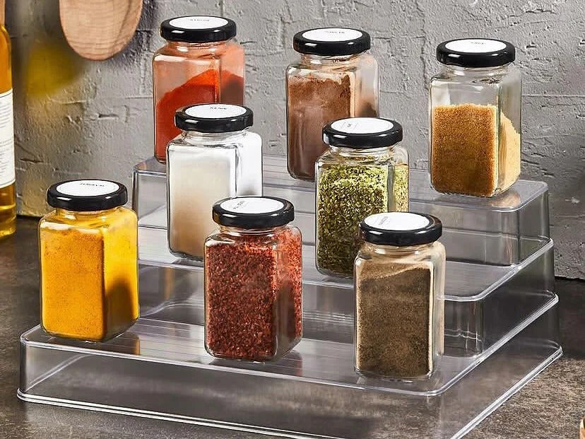 Transparent 3 Levels Spice Rack