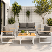 Modern Steel Lounge Set