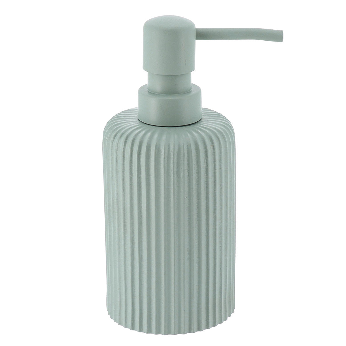 Soap Dispenser with Stripes Polyresin 230ml Modern Bathroom Accessory