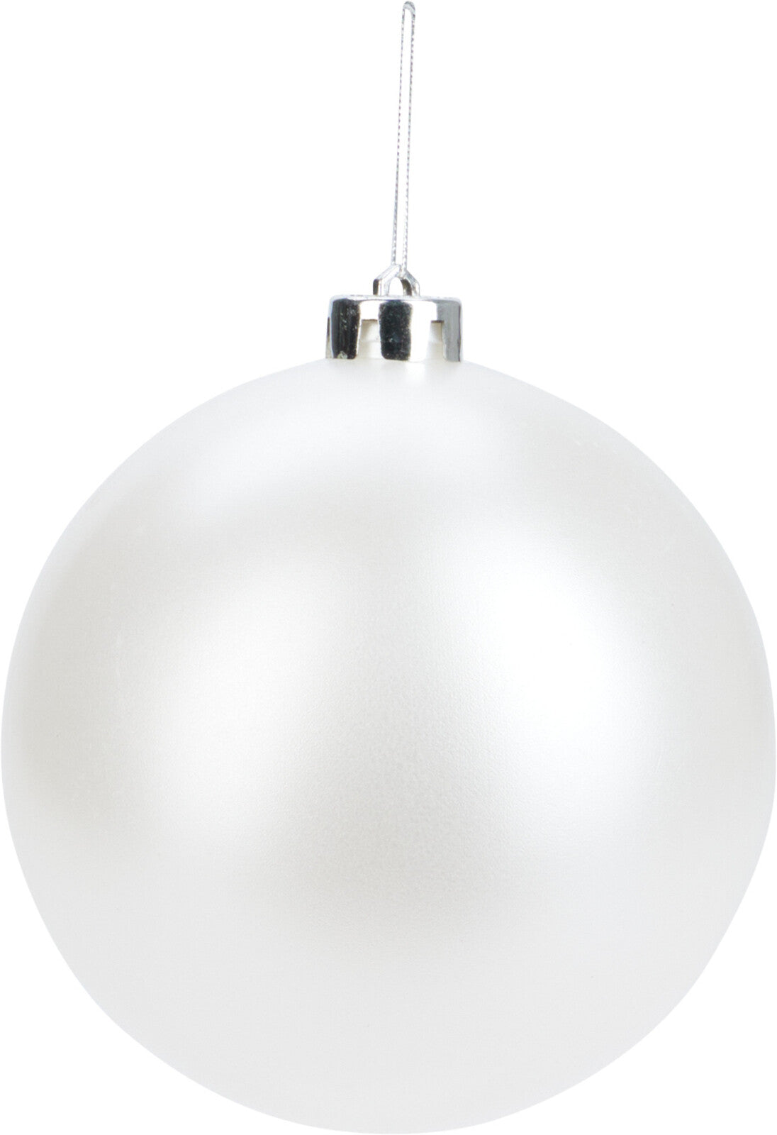 XMAS BALL 14cm Plastic Ornament - Light Gold, Matt/Shiny Silver, Pearl
