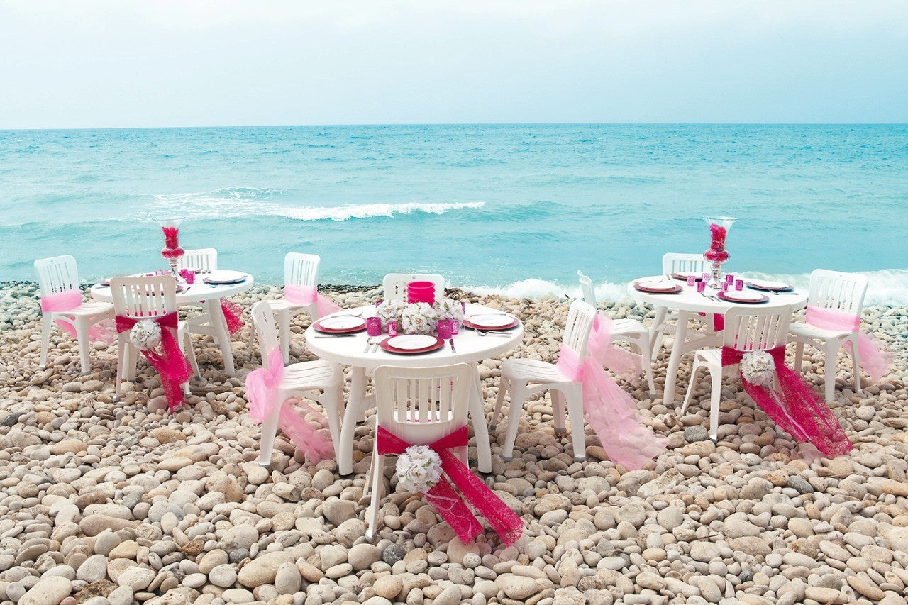 Panama Round Table, Plastic, 120cm Diameter