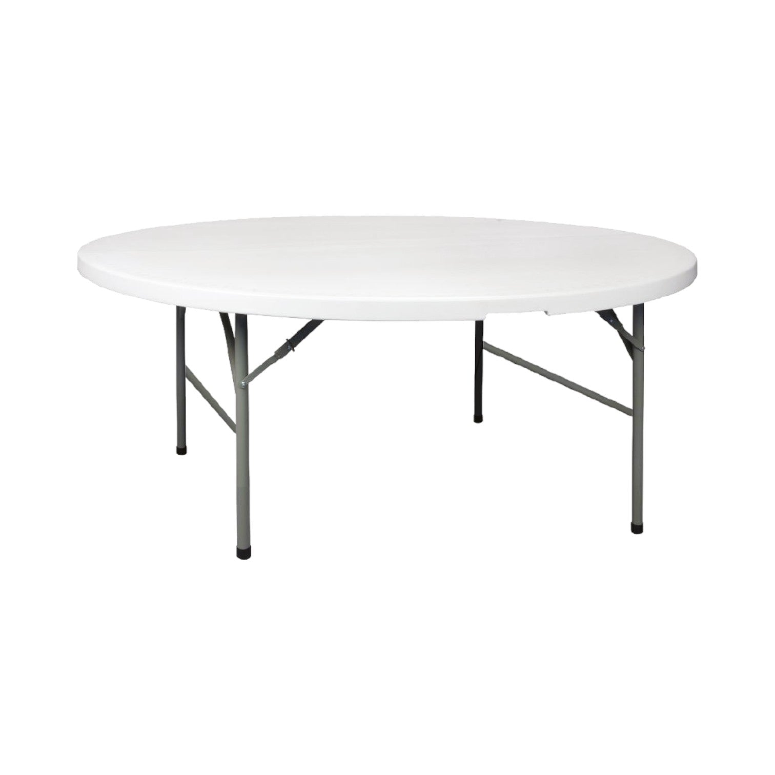 Alba Round Folding Table, Heavy Duty, Easy Storage