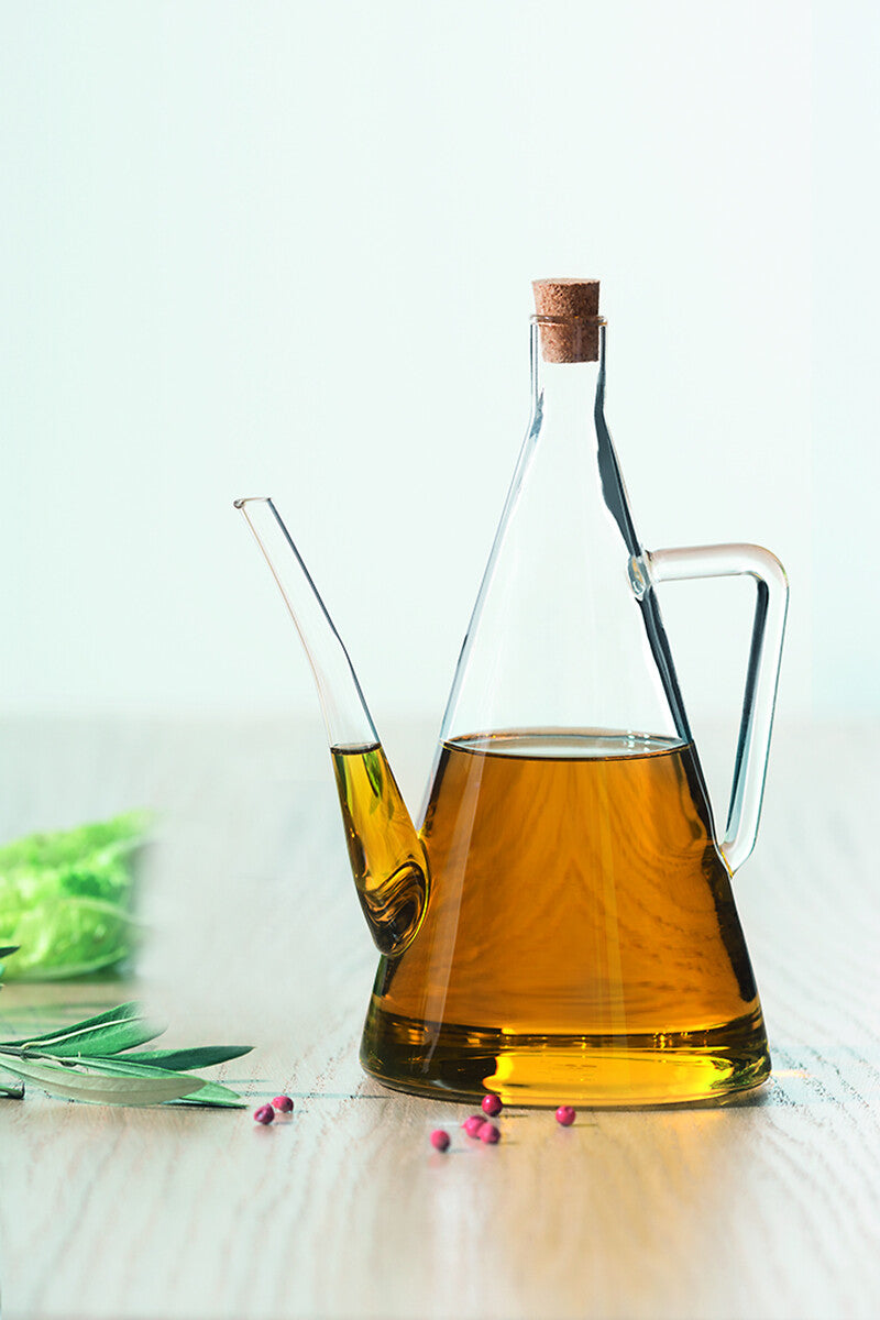 Oil/Vinegar Glass Bottle with Cork Lid