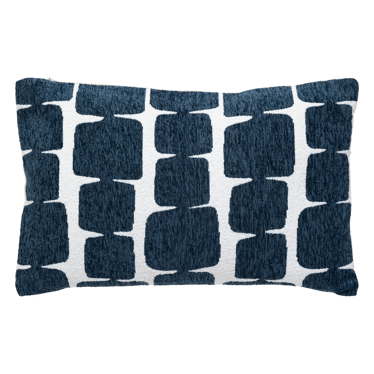 Cushion Cover "Jeni", Chenille with Curved Patterns