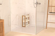 Naturéo Rectangular 3-Level Shelf, White Bamboo & PP, 35x20.5x45 cm