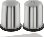 Pepper and Saltshaker Stainless Steel Set with PP Foot 8.7x4.5x6.5 cm