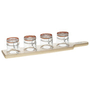 5Pcs Appetizer Set Jar, Transparent, Dishwasher Safe