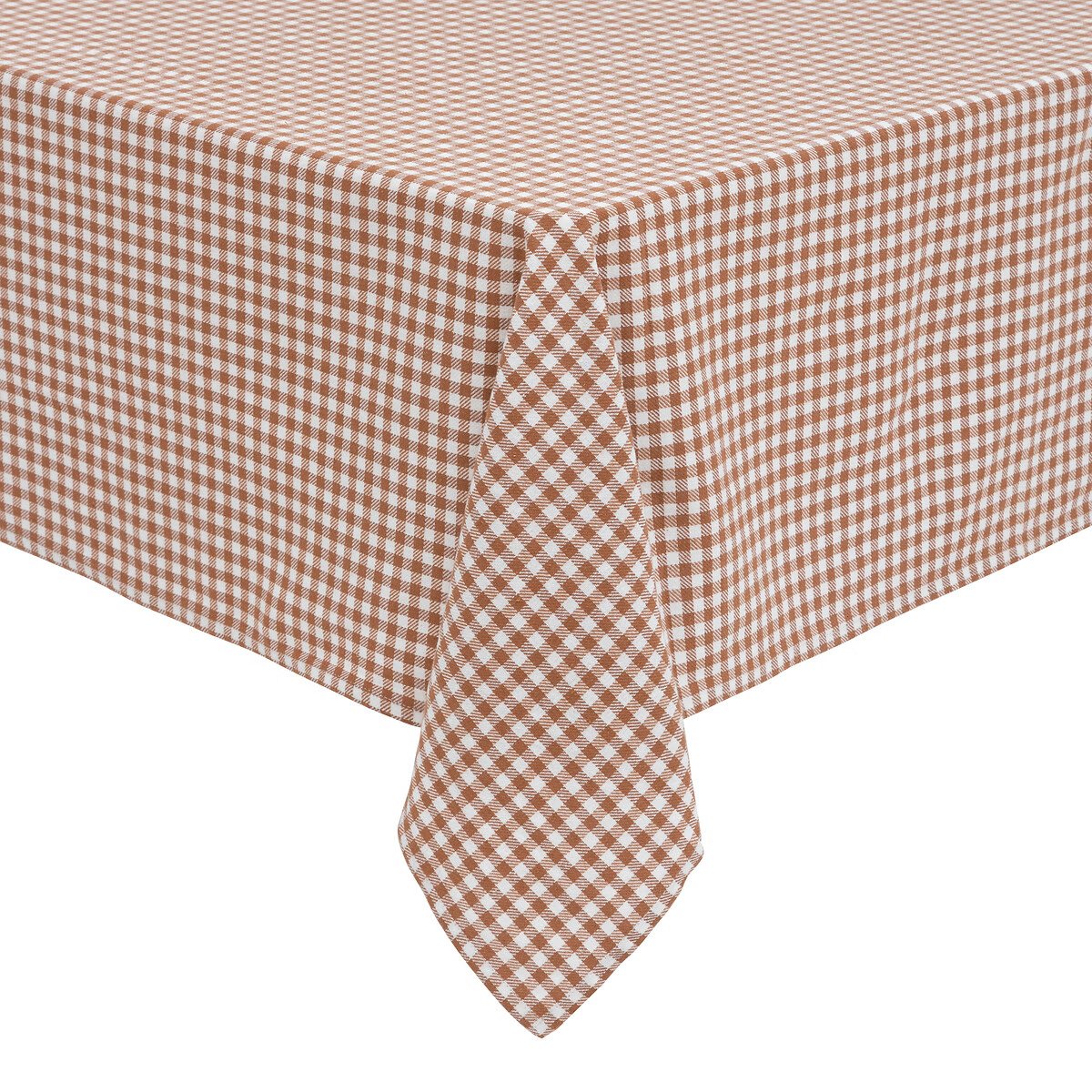 TABLECLOTH VICHY FLORAL Cotton Checkered Pattern