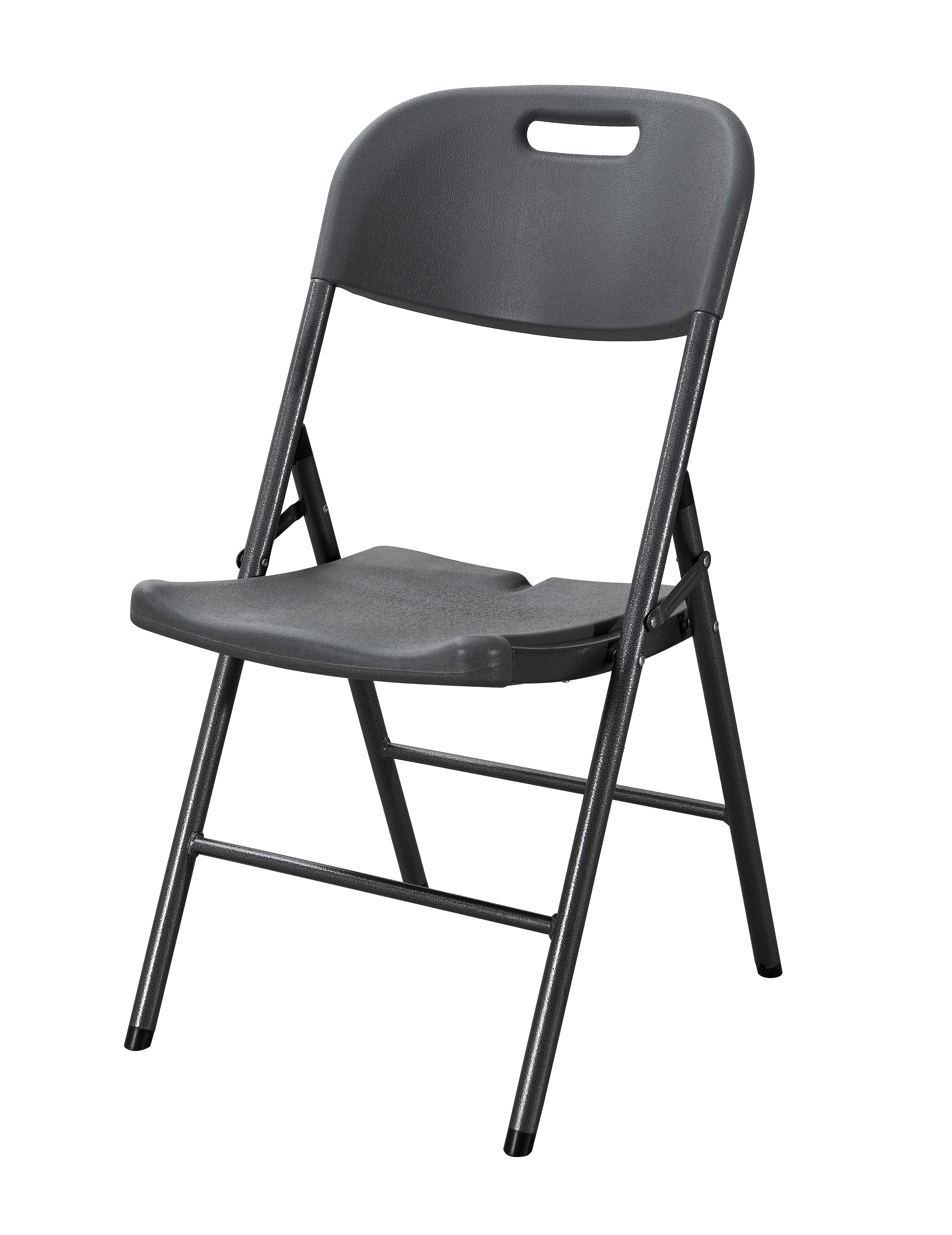 Alba Folding Chair Heavy Duty 46 x 55 x H86 cm Grey White