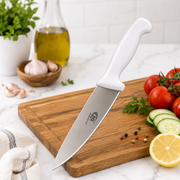 Chef Knife with White Handle 10"