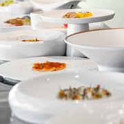 Gourmet Plate Low Satellite - White Melamine Serving Plate