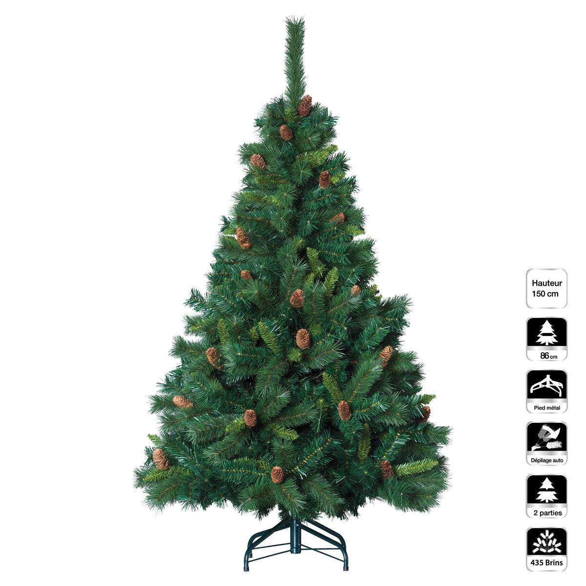Royal Majestic Xmas Tree - Green, 150 cm