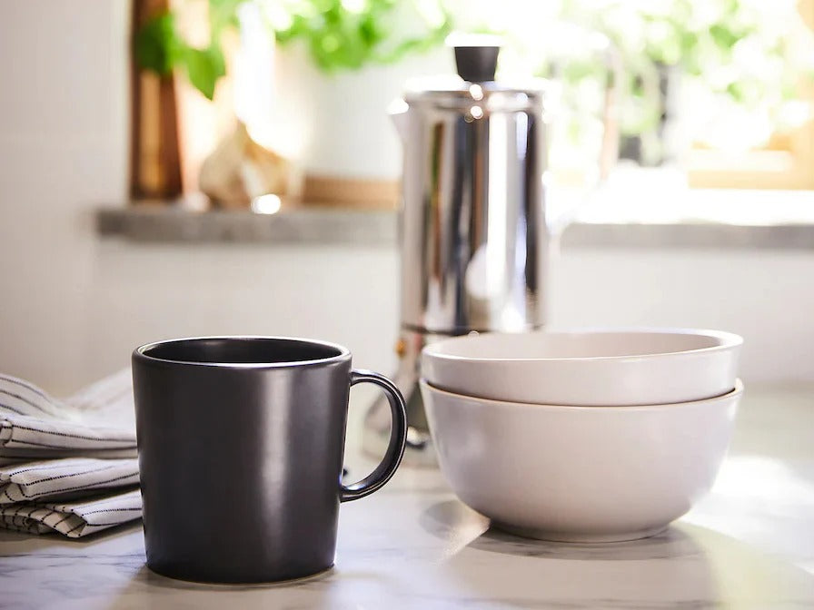 Anthracite Mug 30 cl - Matt Glazed Rustic Surface