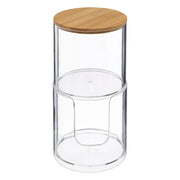 Set of 2 Selena Bamboo cotton wool storage boxes