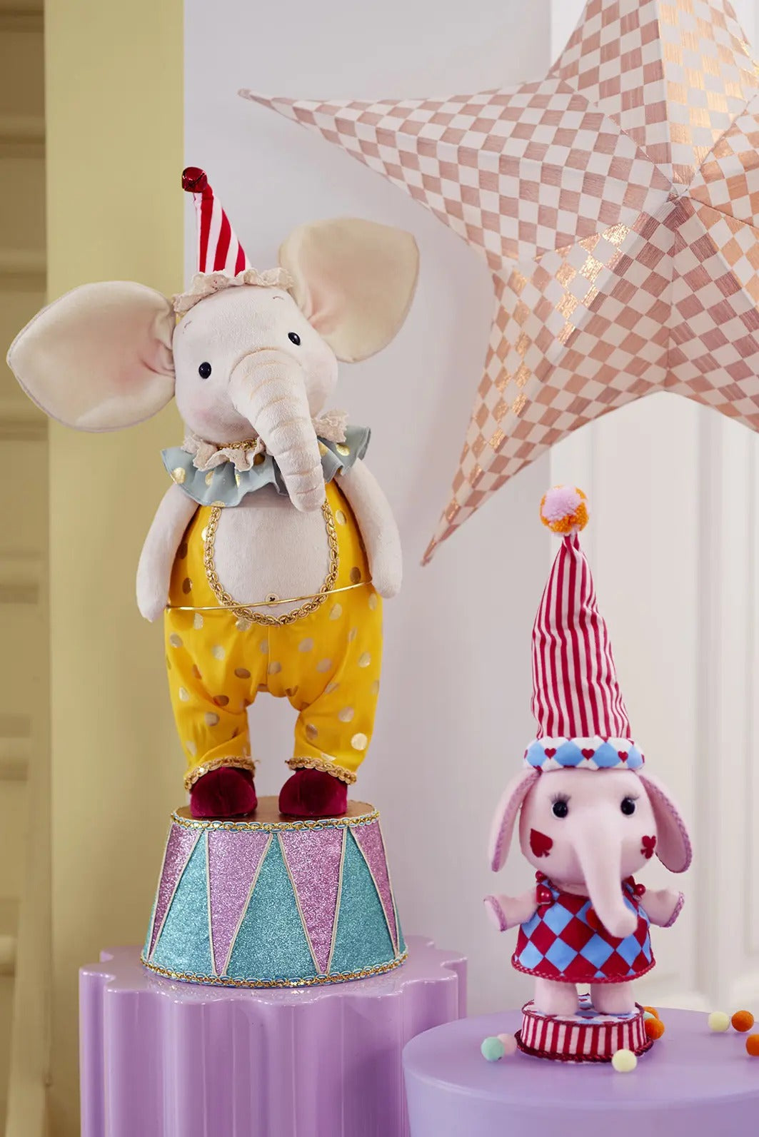 Elephant Polyester With Ring, Hat - 70cm Christmas Ornament