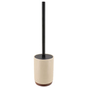 Toilet Brush Acacia Polyresin Bathroom Accessory Natural Finish