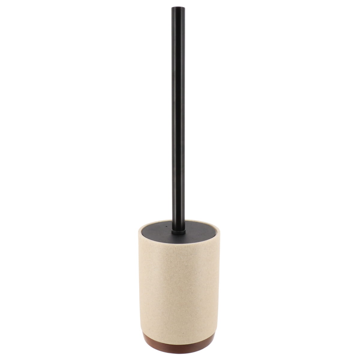 Toilet Brush Acacia Polyresin Bathroom Accessory Natural Finish