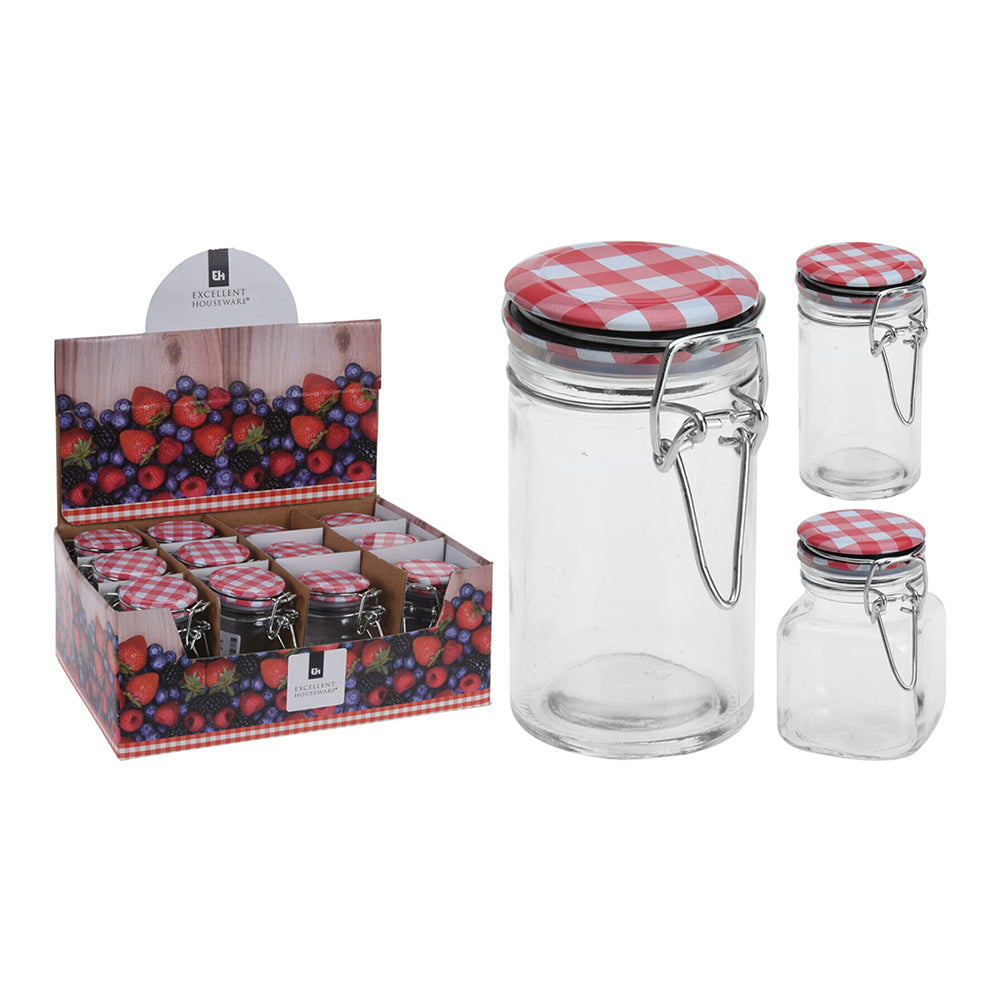 Storage Jar Glass - Transparent 90ml