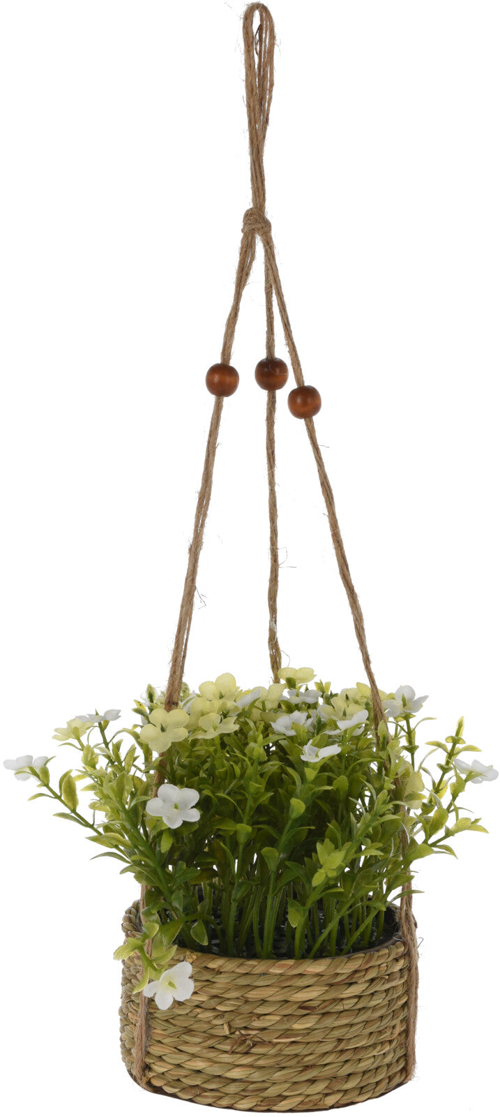PLANT IN PP HANGING BASKET - Artificial Flower Pot