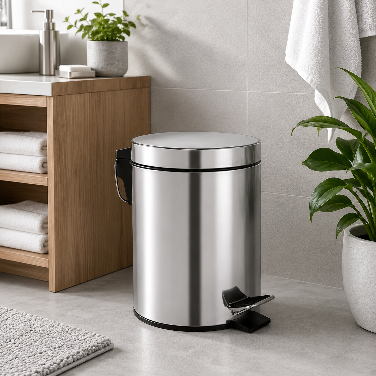 Stainless Steel Pedal Dustbin 3 L