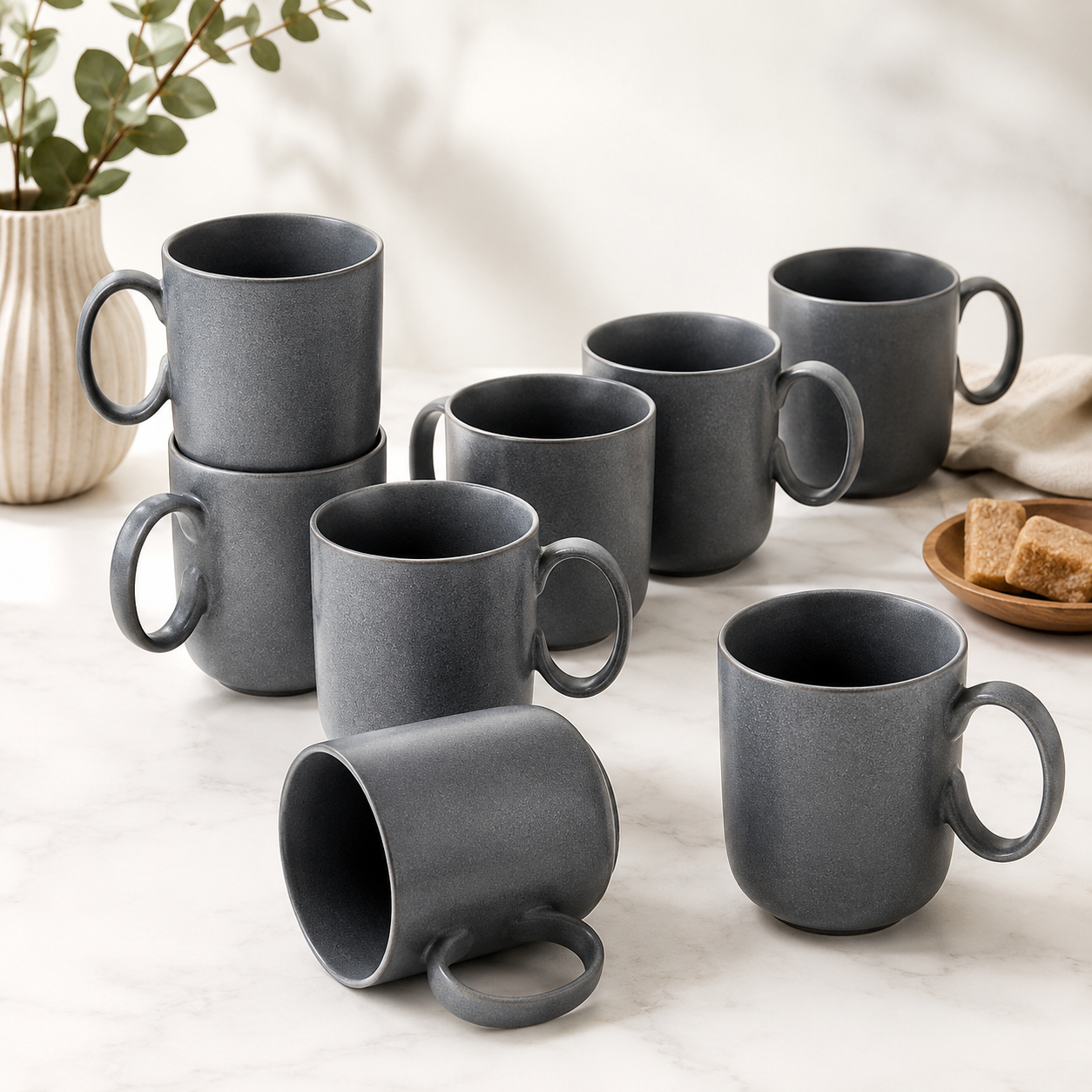 Matt Dark Gray Mug 400 ml