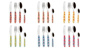 "ARLES" 24 PCS MTD Cutlery Set - Stainless Steel with PE Plastic Handle