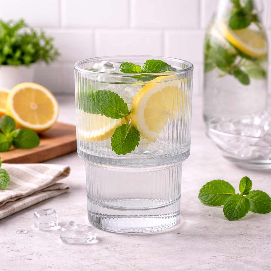 Low Tumbler Emili'eau 19 cl Transparent Glass