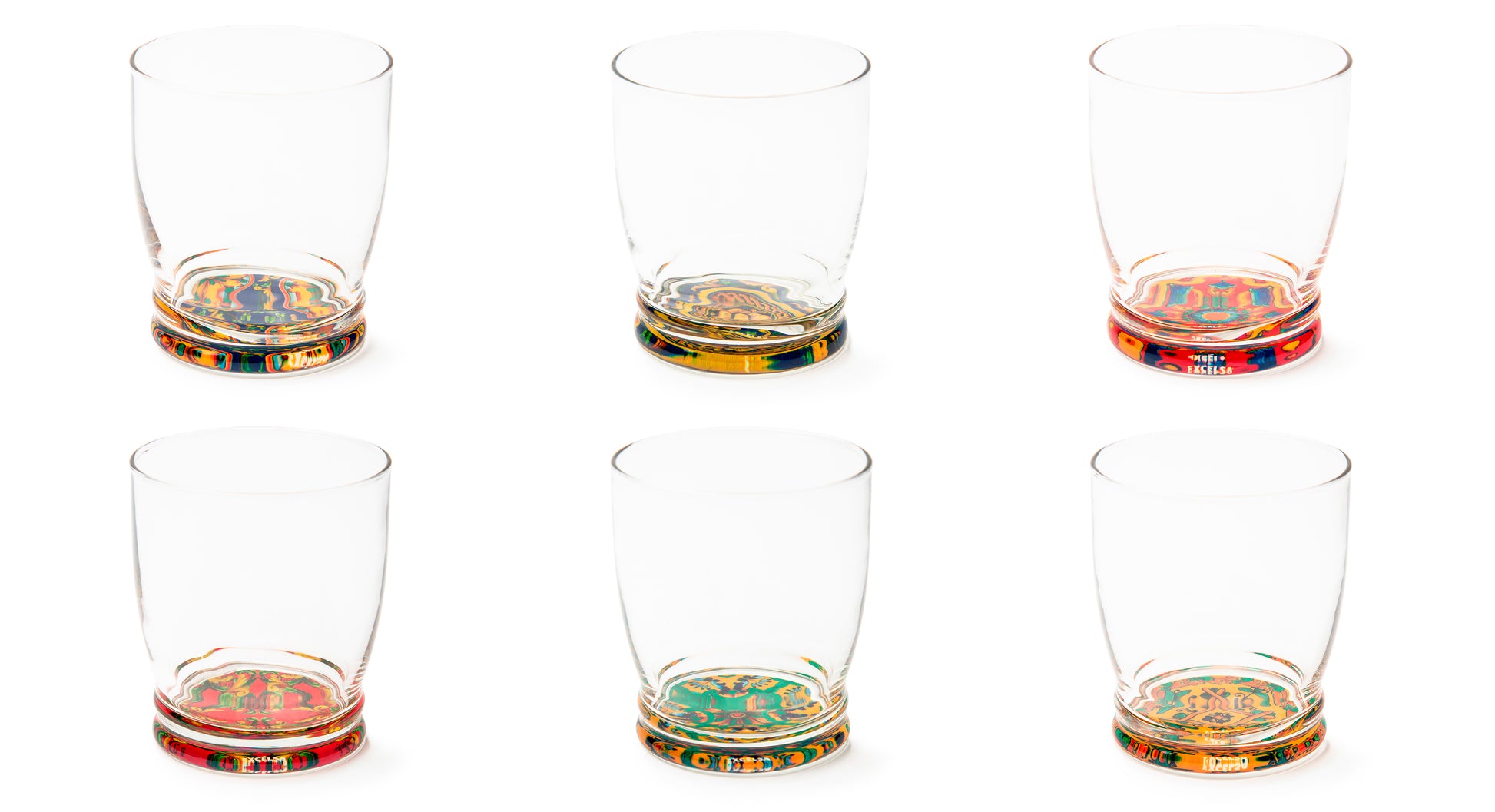 TRINACRIA Pack of 6 Glasses - Dishwasher Safe, 34cl