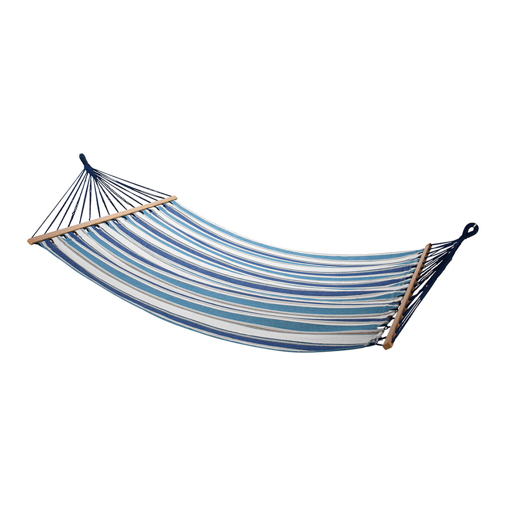 Hammock Blue Stripe Outdoor Cotton Polyester 240kg Capacity