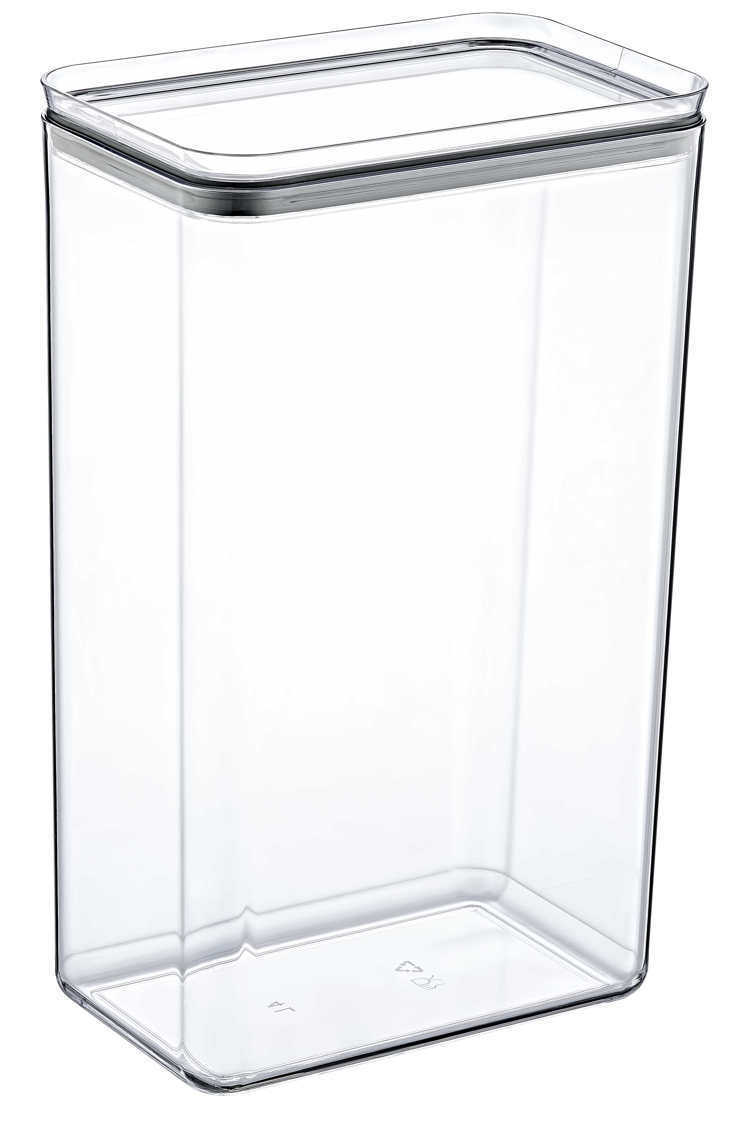 Crystal Rectangular Storage Container 4L Airtight Food Organizer