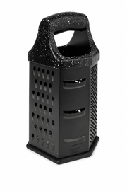 Metal Box Grater with Plastic Handle