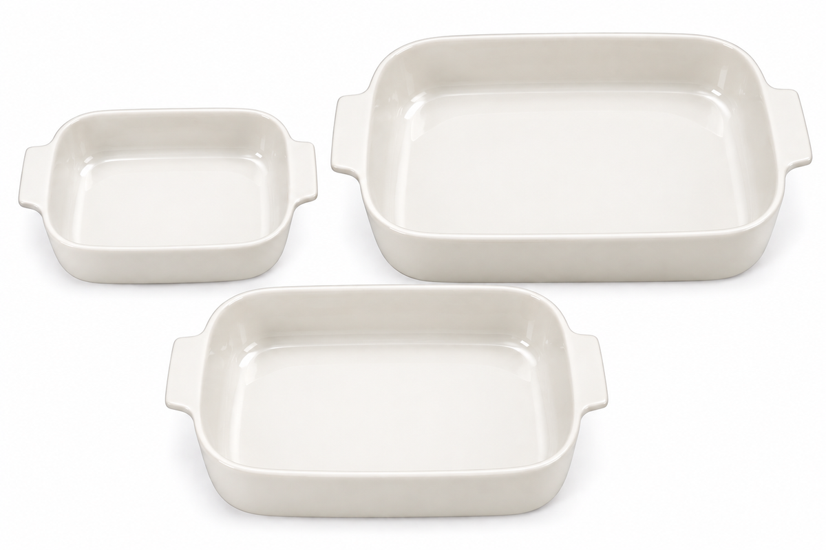 Porcelain Rectangular Oven Dish – White