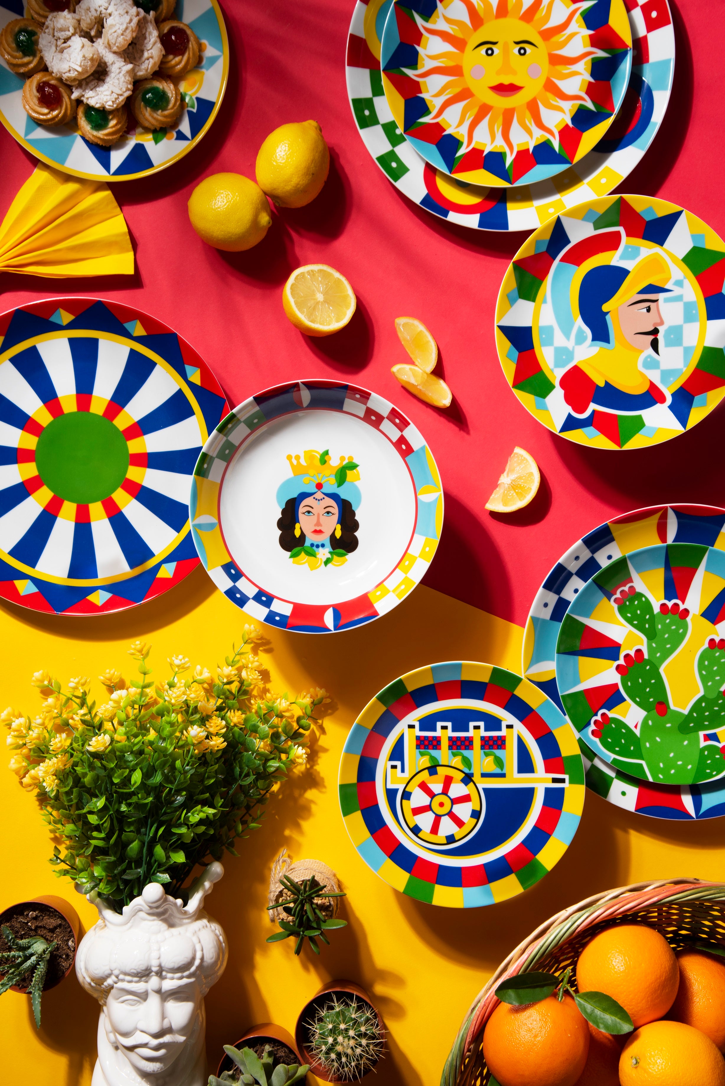 Sicilian Rhapsody 18-Piece Porcelain Dinner Set