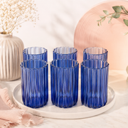 Set of 6 Handmade Glass Cups – 6.5 cm Diameter