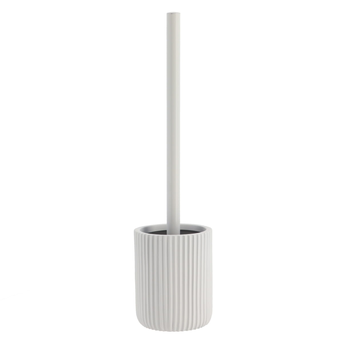 Toilet Brush with Stripes Polyresin Bathroom Accessory Retro Design