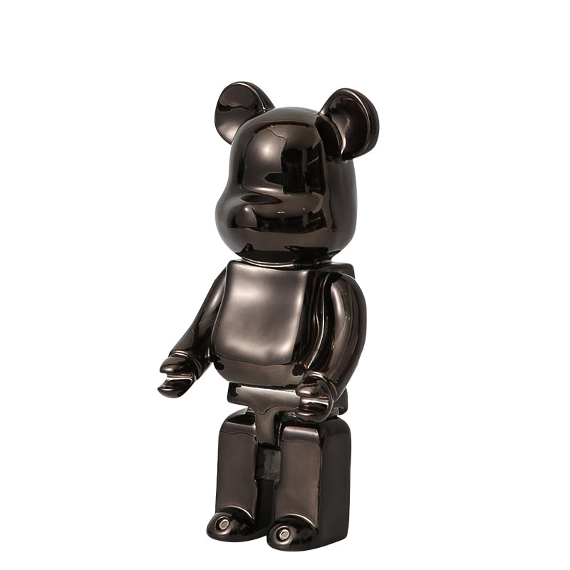 Bear Ornaments Black - Luxury Crystal Finish Decorative Bear Figurine