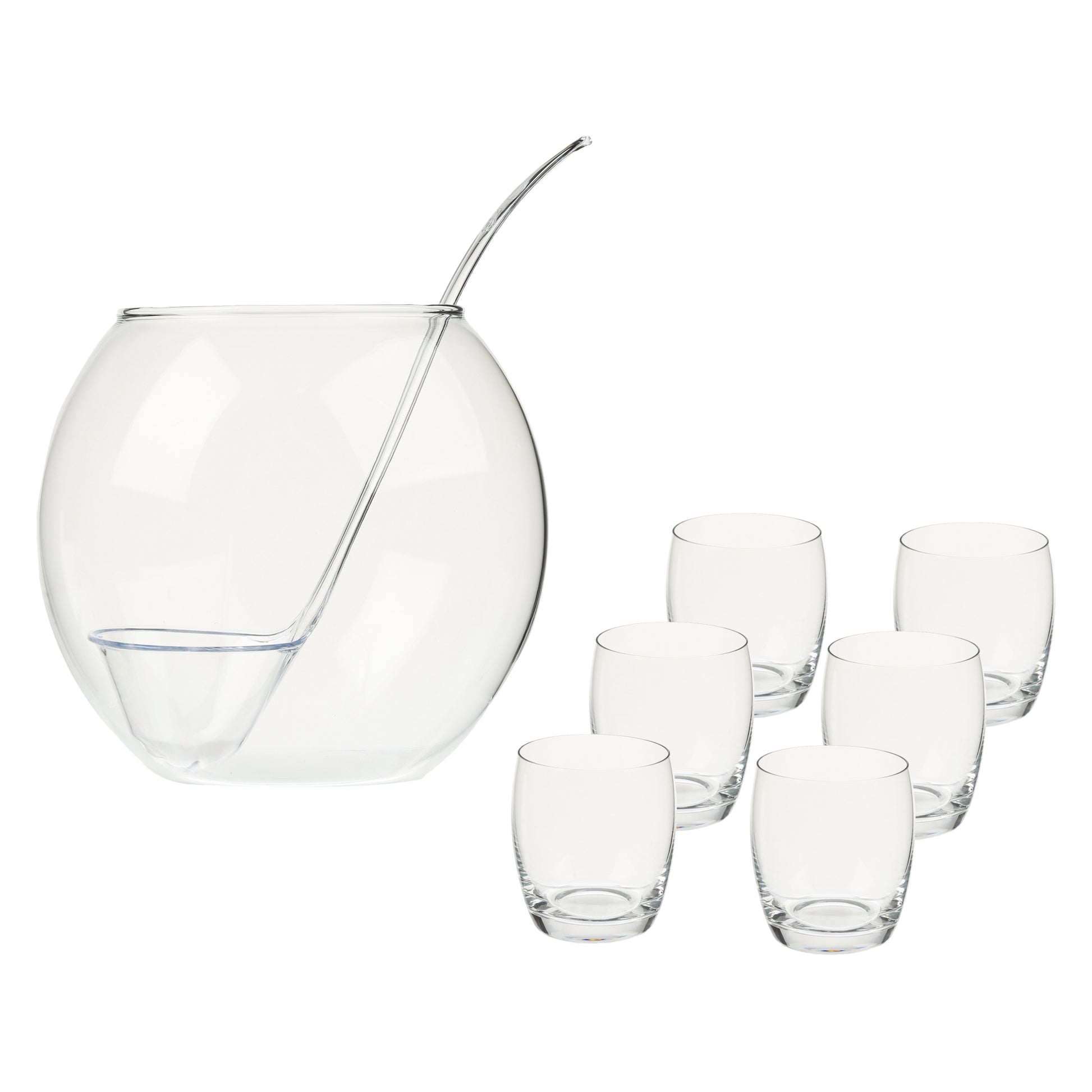 Cocktail Set 8 Pcs - Glass Cup, Dishwasher & Microwave Safe