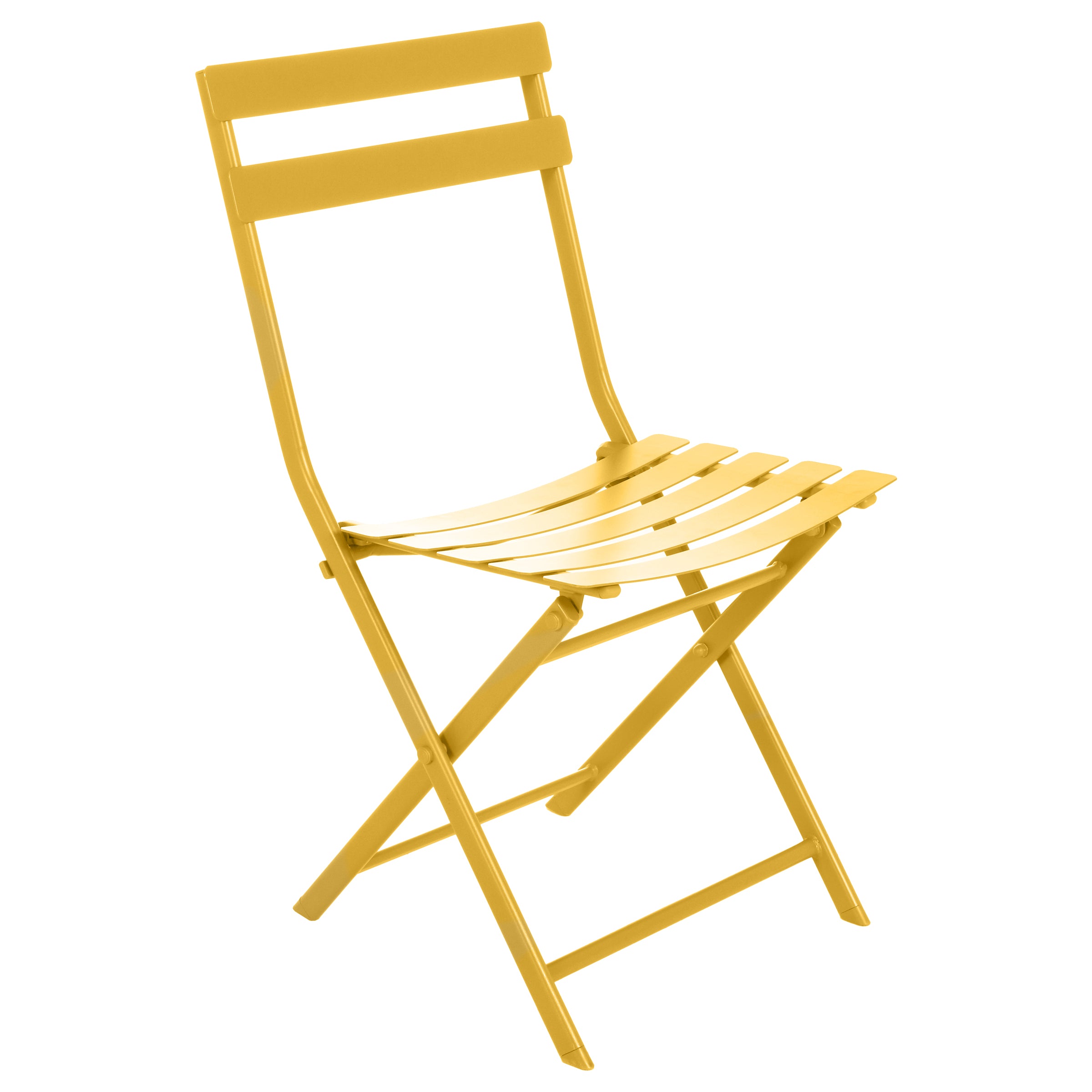 GREENSBORO Folding Chair - Mustard, Epoxy Steel Frame