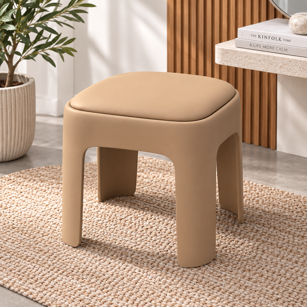 Square Pouf with Cushion – 30 x 46 cm