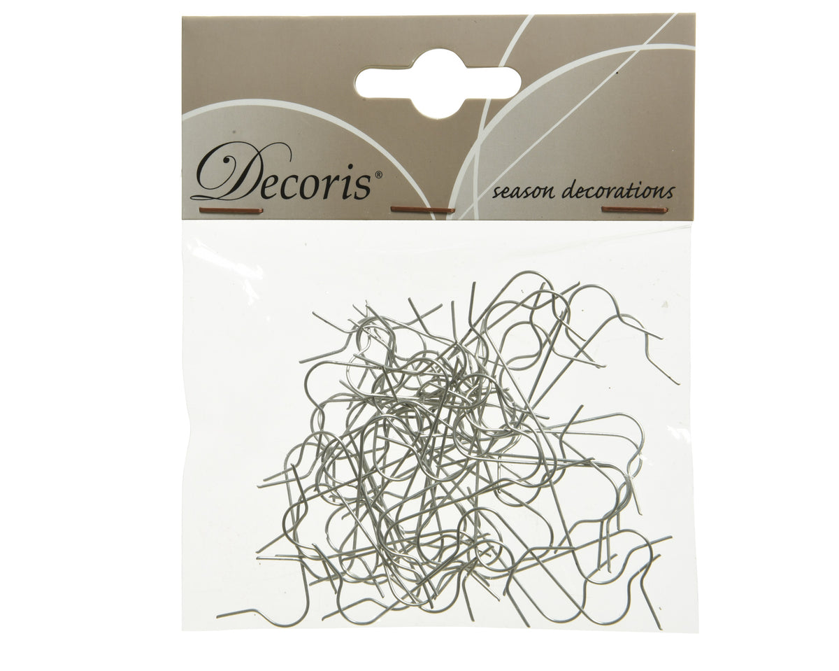 Bauble Hangers Iron - 10cm Ornament Hooks for Christmas (Gold, Silver)