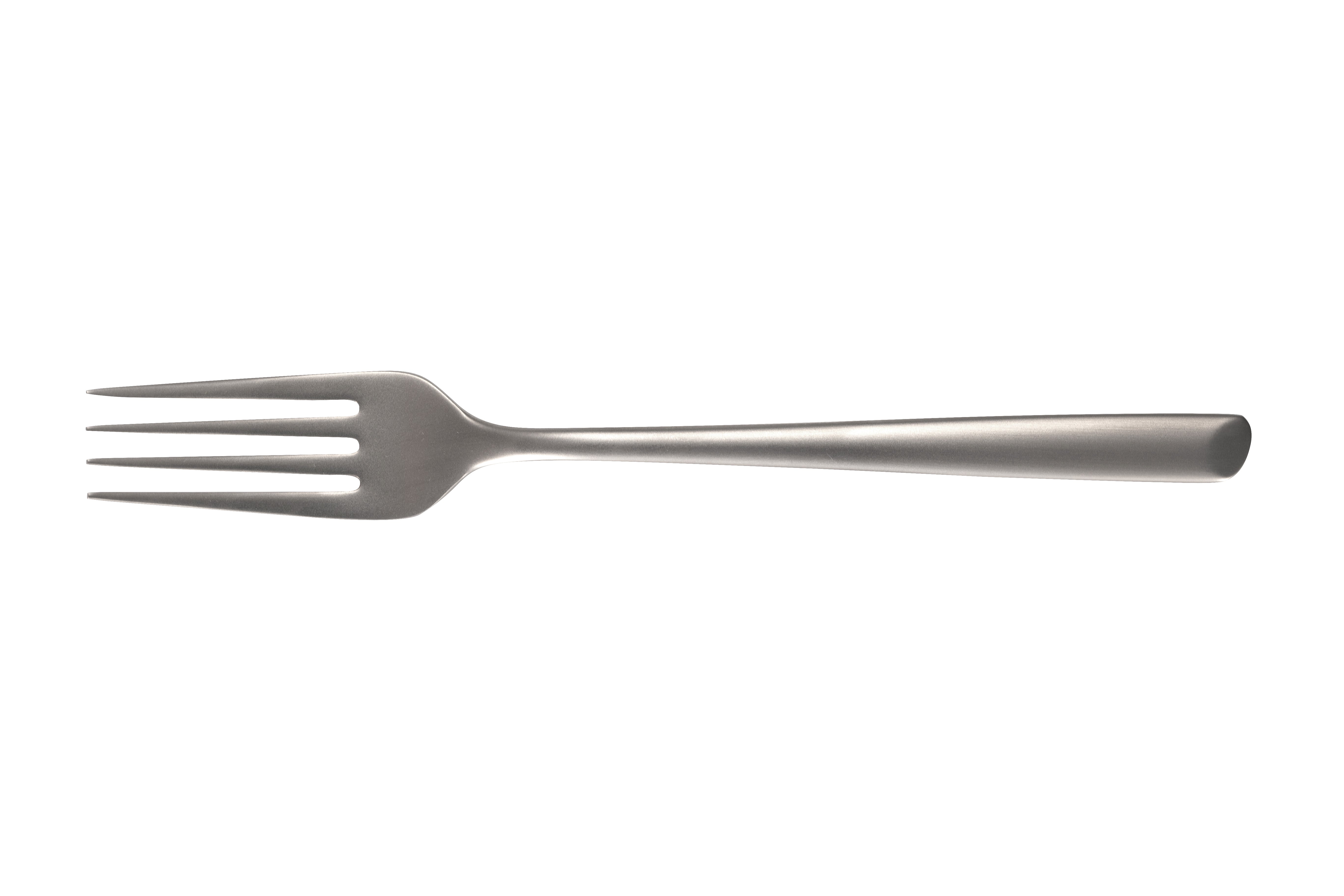 Stainless Steel Table Fork with Sandblasted Finish, 20 cm Silver Cutlery
