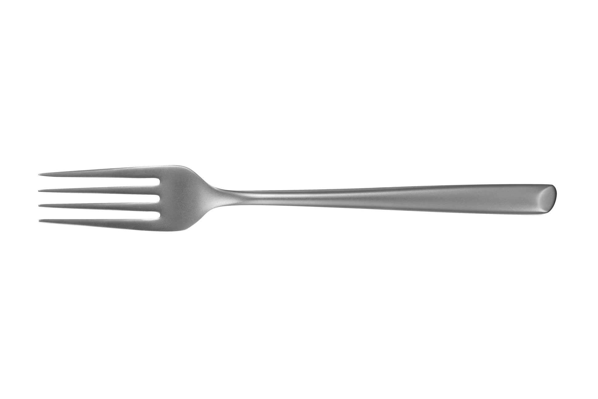 Stainless Steel Dessert Fork with Sandblasted Finish, 18 cm Silver