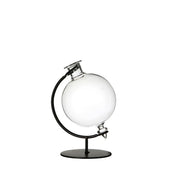 Flower Sphere Ball Vase - Decorative Glass and Metal Stand