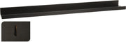 Black MDF Wall Shelf - Sleek Storage & Decoration