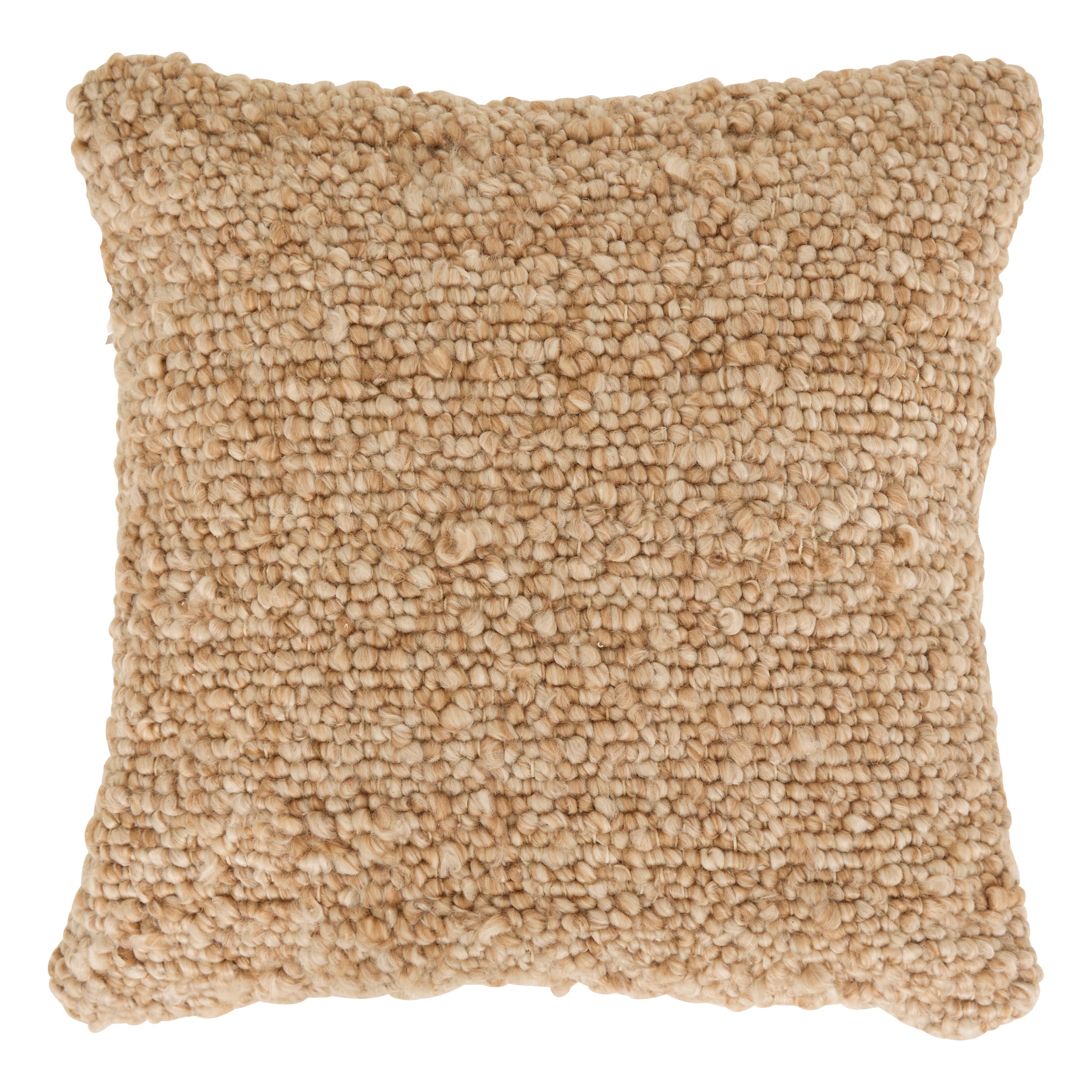 Cushion "Volna" Square Wool-Like Cushion 45x45x15 cm Removable Cover