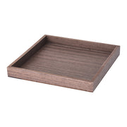 Square Wooden Tray - Dark Brown Decorative Table & Gift Tray