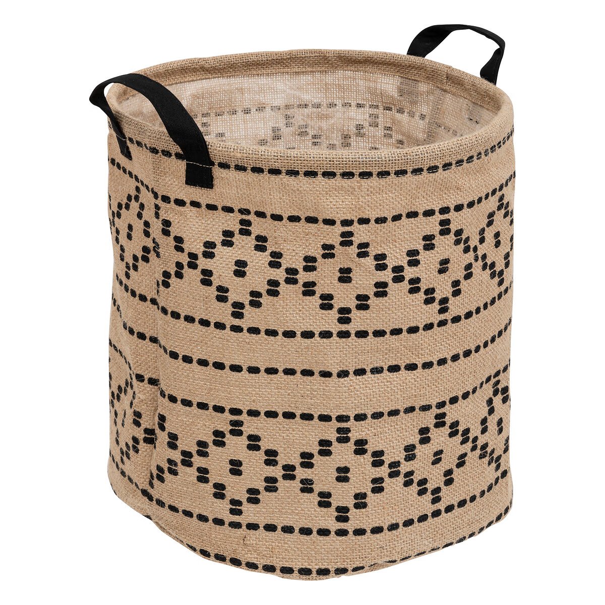 VALY NAT JUTE BASKET - Foldable, Handle Design