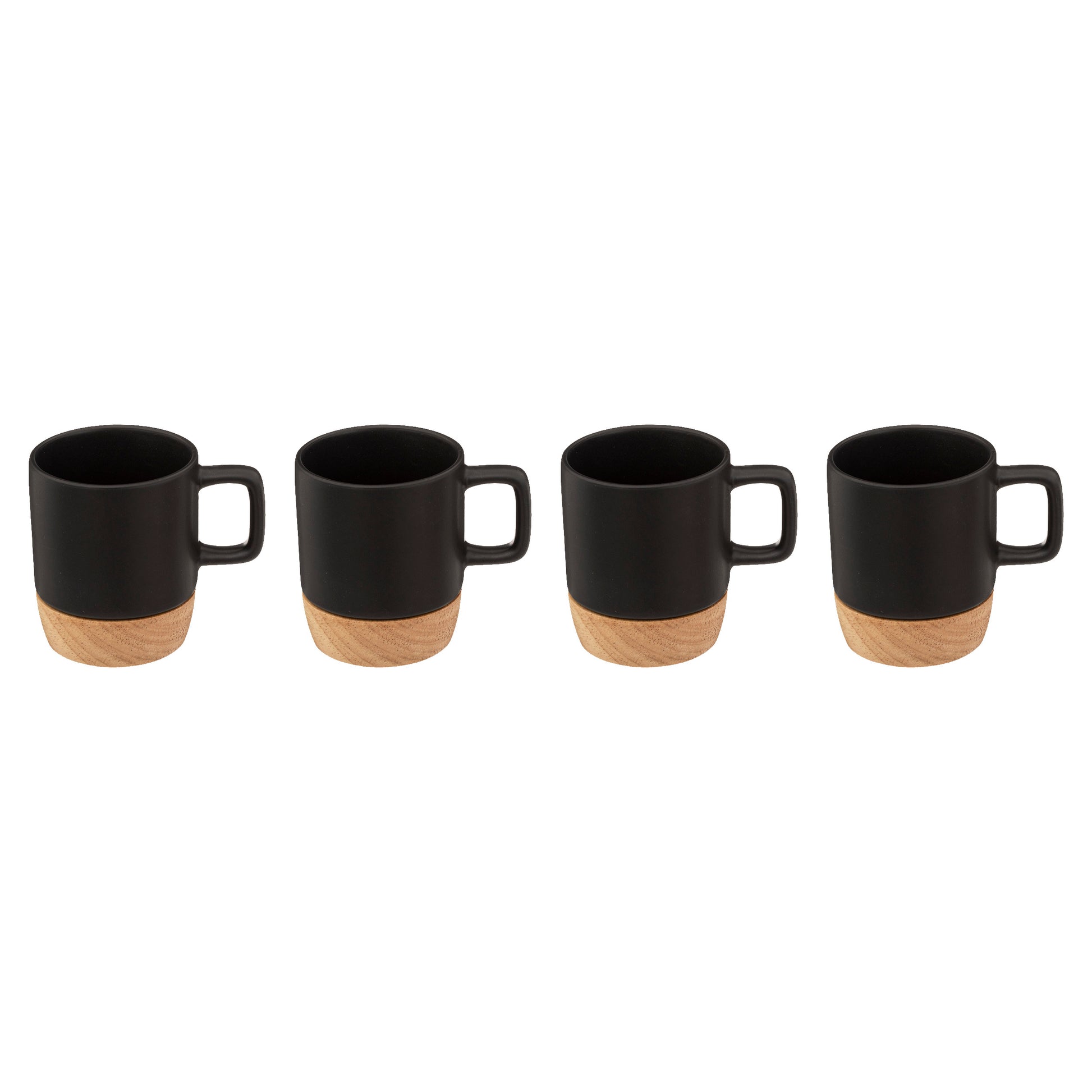 BLACK BAMBOO SET 4 CUPS