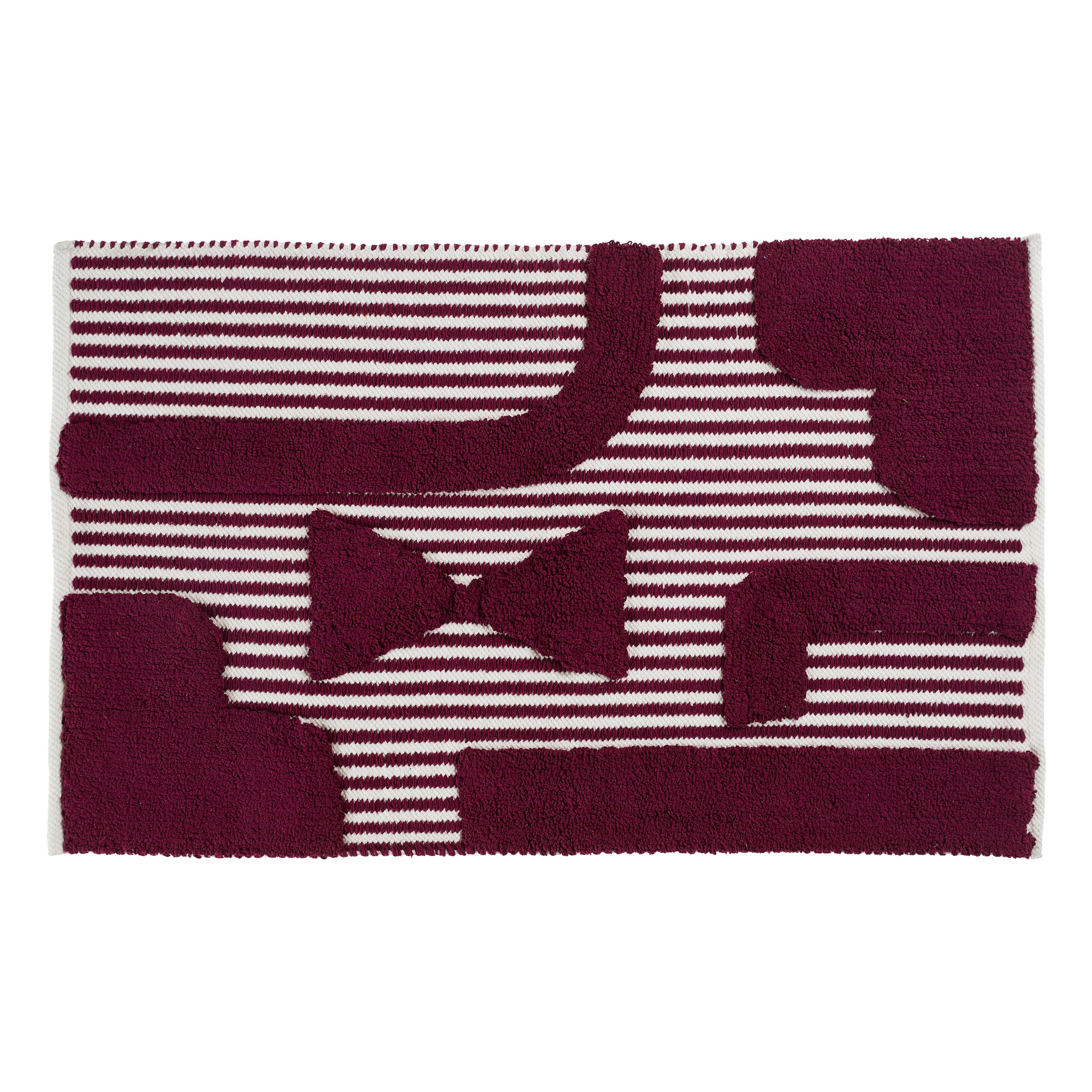 Poppy Rug - Tufted Cotton Rectangular Area Rug 90x60 cm