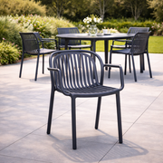 Terrace Armchair Modern Stackable Outdoor Polypropylene Chair